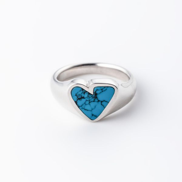 ROUGH HEART TURQUOISE RING