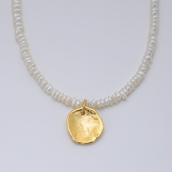 BEADS PEARL COIN NECKLACE