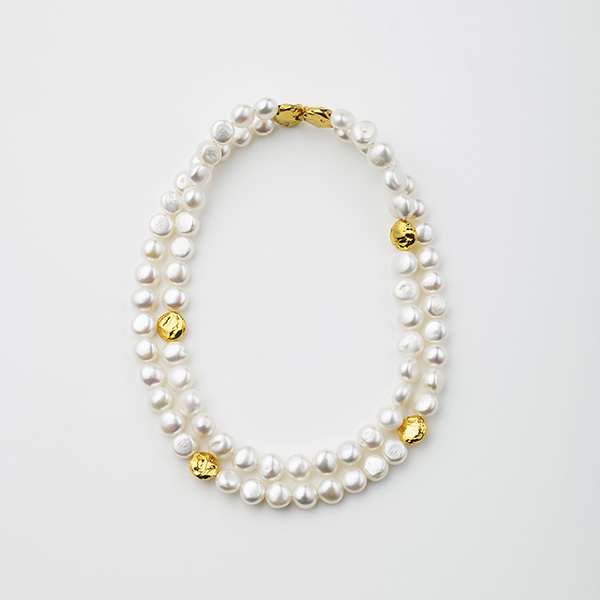 BAROQUE PEARL DOUBLE NECKLACE