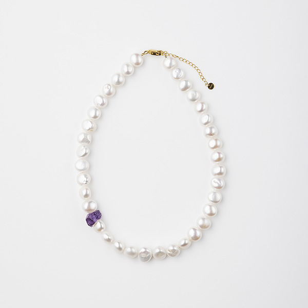 AMETHYST CLASSIC PEARL NECKLACE